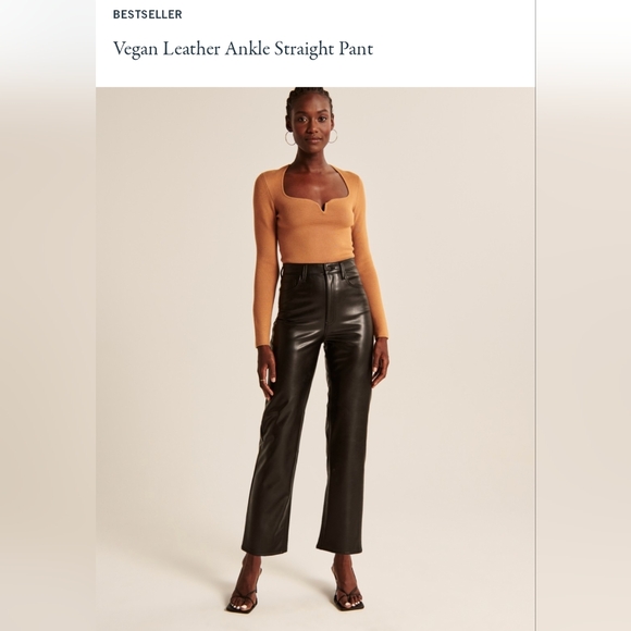 Abercrombie & Fitch vegan leather pants - Picture 4 of 4